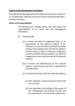 TOF - Audit and Risk Management Committee